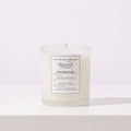 New Beginnings hand poured soy candle by Flourish Emporium, made in Midleton, Co. Cork, on a white table
